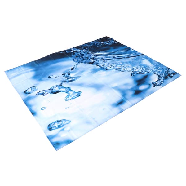 Vattentätt Duschdraperi Set med Ringar Badrumstillbehör 150x180cm