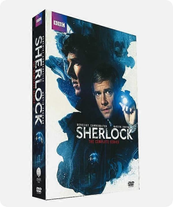 【BQ】Sherlock: The Complete Series 1-4 + Abominable Bride (DVD, 2017, 9-Disc Set) engelsk versjon