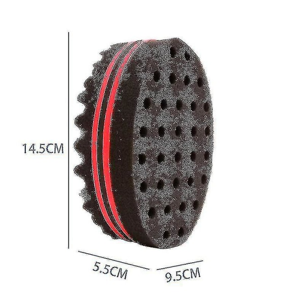 Hårsvampborste kam, Twist Sponge Brush Twist Wave Barber Tool Lätt att använda