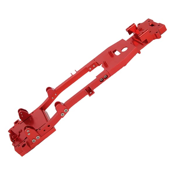 RC Metal Chassis Ramme til WPL D12 1/10 Opgraderingsdele Tilbehør Rød
