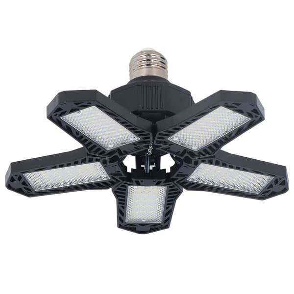 LED Garagelys 20W 1500LM E27 Foldbart Loftlys 5 Blade Værksted Lagerlys 85-265V