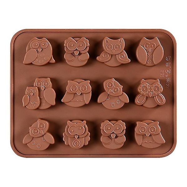 2 Pakke Halloween Night Owl Silikonform Bakeformer Baketøy