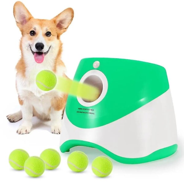 Automatisk kastmaskin Hundträning Katapult utomhusleksaker för husdjur Tennis Launcher Pet Ball Kastanordning 3/6/9 bollar Hundträning orange With 9 Balls