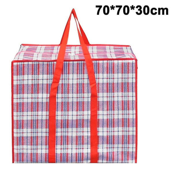 Laundry Bags With Zip, Reusable, Large, Strong, Jumbo Shopping Bag Red