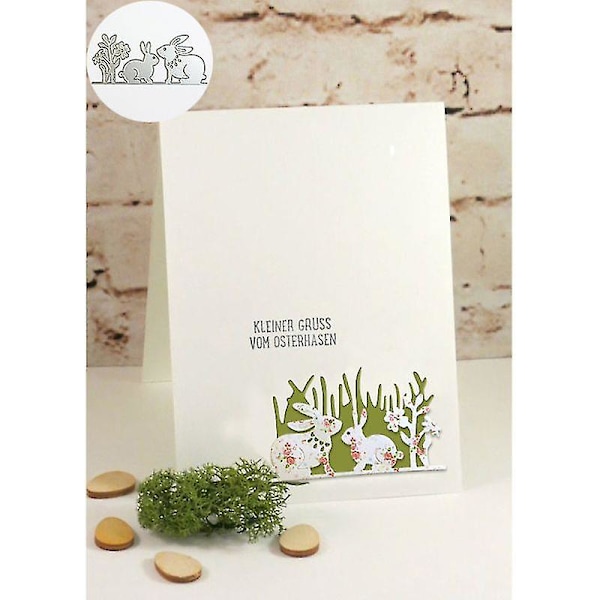 Påskhare Blomma Metall Cutting Dies Stencil Scrapboodiy Album Stämpel Papper Kort Prägling