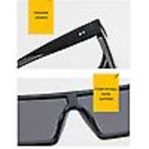 Uusi Trend Large Frame yksiosainen Uv400 aurinkolasit Street Shooting Retro