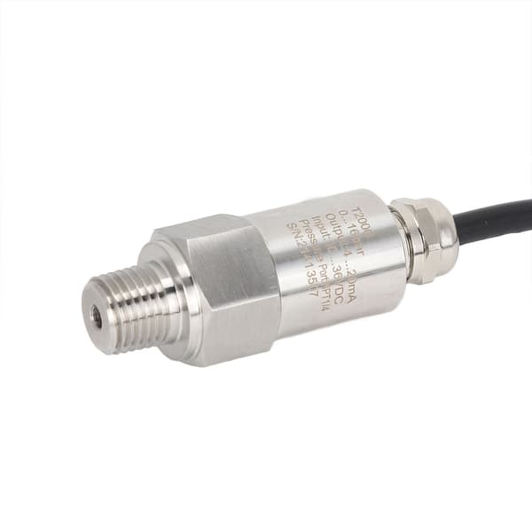 Trykksender Transduser Sensor 4‑20MA Utgang NPT1/4 for Luft Vann DC 10‑36V Rett Linje