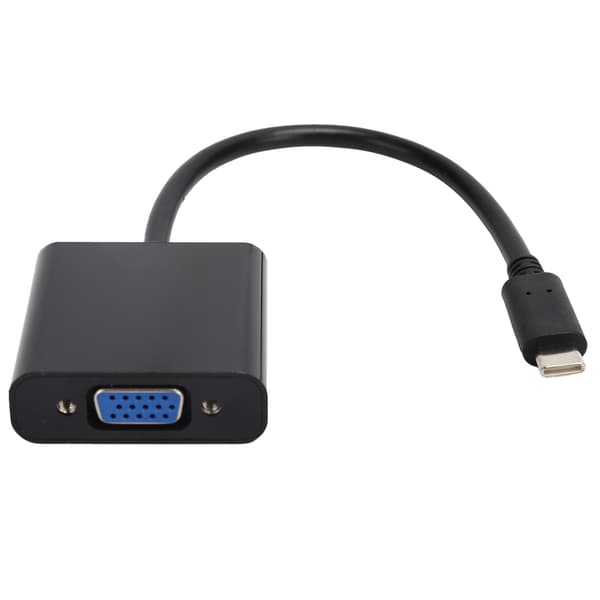 Type-C til VGA-konverter - Højhastigheds USB 3.1-adapter til HD 1080P videooutput