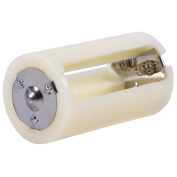 Universal 3 AA til D størrelse batterikonverter Adapterholder, 4 stk Hvid