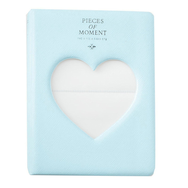 Hollow Heart Pictures Fotoalbum Multipurpose Photocard Perm Holder Card Light Mint