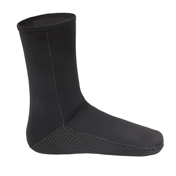 Neopren Sokker 3mm Strand Vandtætte Sokker Vand Støvler Sokker Til Dykning Svømning Surfing Snorkling Vade Kajak Rafting black no straps XXS (32-34)