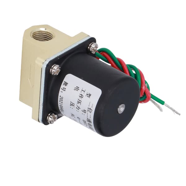 Magnetventil Messing Præcisionsstøbemateriale Split Design 2 Positioner 2 Vejs Gevind Gate Switch til Gas Væske AC 36V