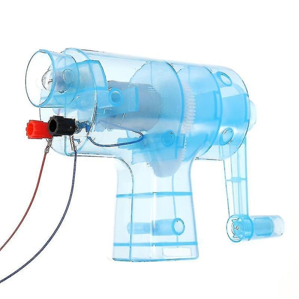 Hhcx Håndholdt Manuell Elektrisitet Dc Crank Generator Model Miniatyr Light Blub Kit Science Experiment Kid
