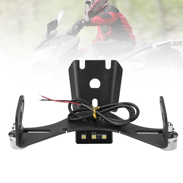 【BQ】Motorcykel Fender Eliminator, Nummerpladeholder med LED-lys til YAMAHA R1 2015-2018
