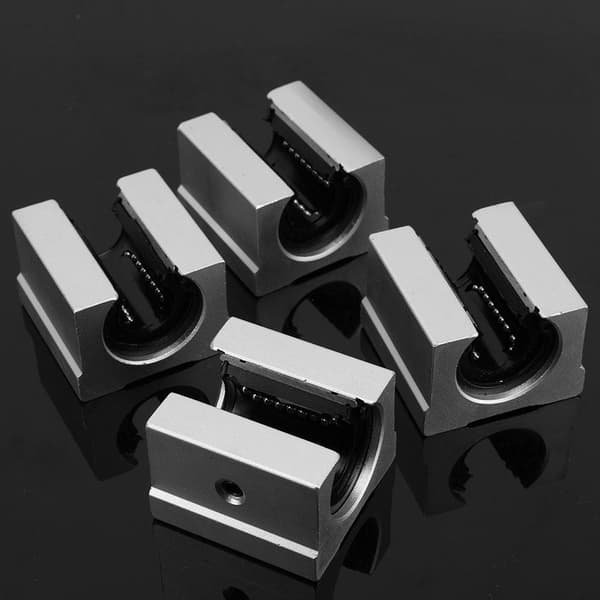 4 stk. SBR16UU 16 mm lineær bevægelse kugleleje glideblok CNC-routerdele