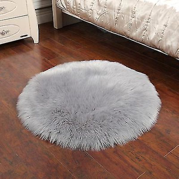Pyöreän muotoiset matot makuuhuoneeseen Gray 140cm