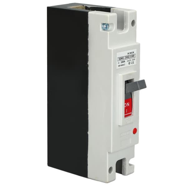 1P DC Strømbryter Støpt Kapsling MCCB Solcelle Batteribryter 250V 160A for Vindkraft