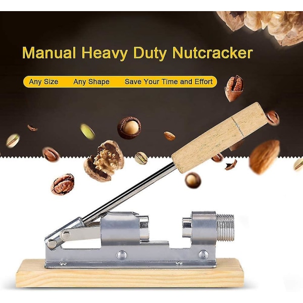 Manual Heavy Duty Nut Cracker Quick Pecan Nutcracker Walnut Plier Desktop Kitchen Tool