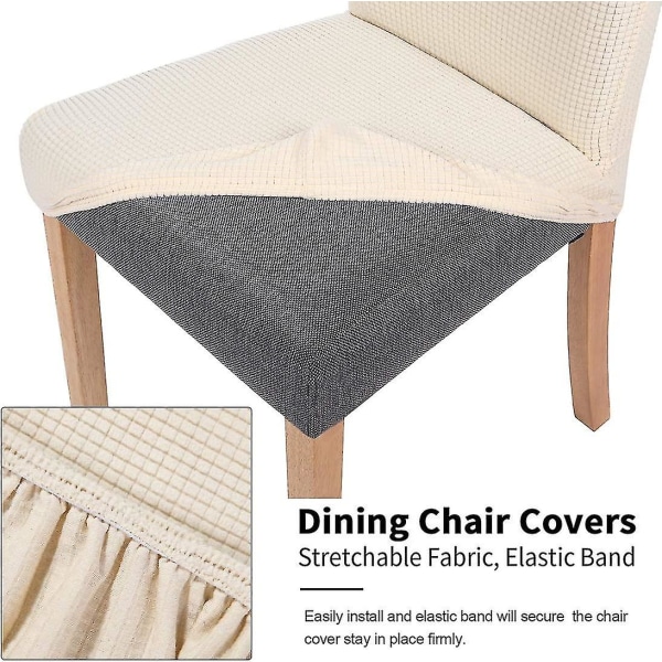 Stretch matstolsöverdrag, mjuk Spandex Parsons stol Slipcovers päls