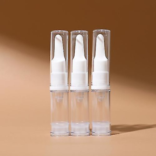 Flytande Foundation reseflaska 5 ml 10 ml 15 ml Mini Cosmetic Foundation Prov ompackningsverktyg Airless pumpflaska Bärbar long pump 5mlx3