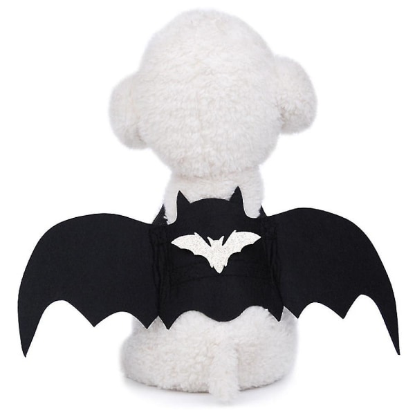 Kæledyrshvalp Hund Kat Bat Wings Outfit Halloween-kostume Fancy Dress Up M Bat Wings