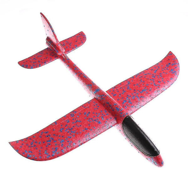 12-48 cm Utendørs Barneleker Craft Treghets Epp Plane Of Foam Håndlansering Kastefly Glider Plane 48cm red