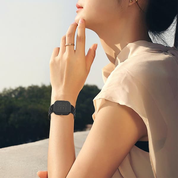 【BQ】Fitbit Versa 2 Beskyttelsesveske Black