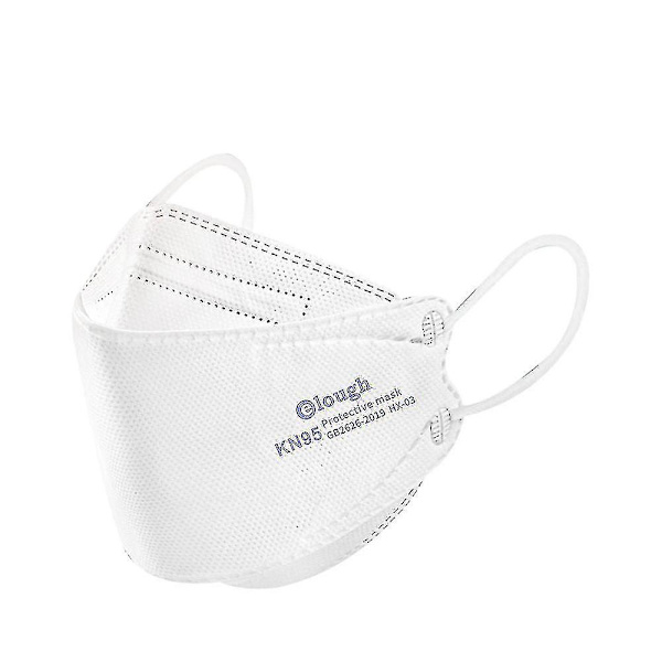 4 Layerface Mask 50 Pcs, Unisex-adult white