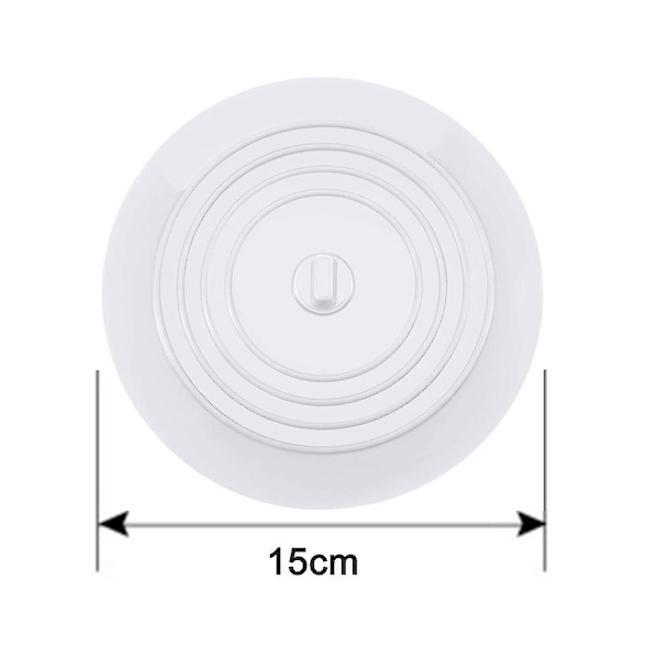Silikone flad vask Plug-hvid