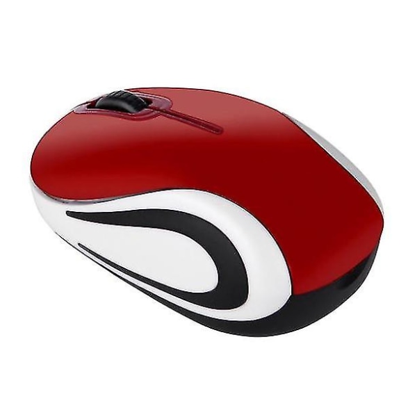 Söpö Mini 2,4 Ghz:n langaton optinen hiiri hiiret kannettavaan tietokoneeseen, punainen Red