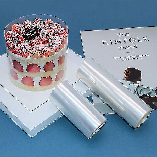 Tårtkrage Plast Gör själv Tårtkrage Transparent Mousse Tårtark Omkring 10cm 10cm