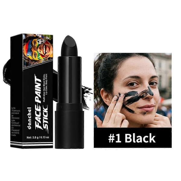 【BQ】Fodbold Ansigtsmaling Stick Levende Holdånd VM Kampdag Fed Linjer Black