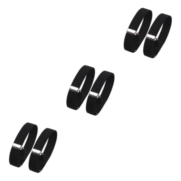 【BQ】1/2/3/5 2 stk. Mode herreskjorte ærmeholdere elastisk Sort 2x32cm 3Sæt 3Set Black 2x32cm