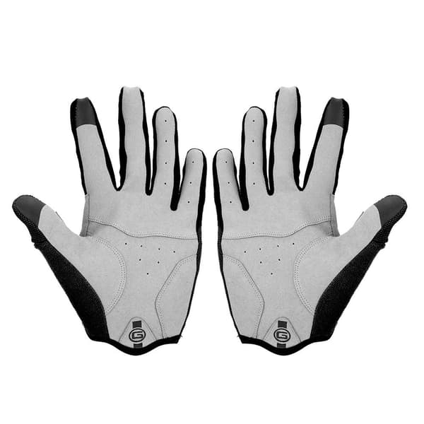 Vinter Varme Fuld Finger Touch Screen Cykelhandsker Sort XL