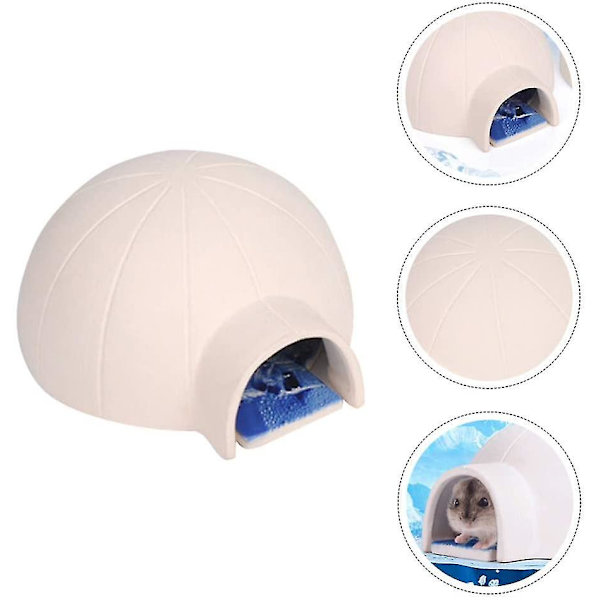 Keramiskt hamsterhus litet husdjur Hamster Cool Cave Nest Mini Hut Bur för Hamster Chinchilla Small An