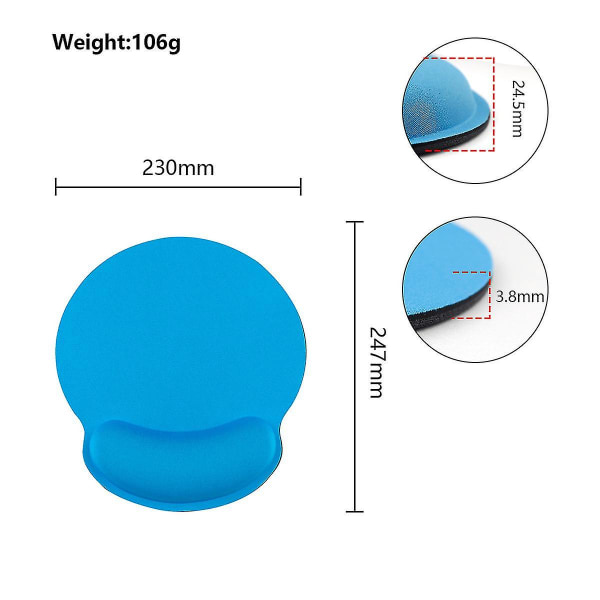 Musmatta Handledsdyna Kudde Memory Foam Musmatta Gummi Tangentbordsdyna Handledsstöd 2-delat set F