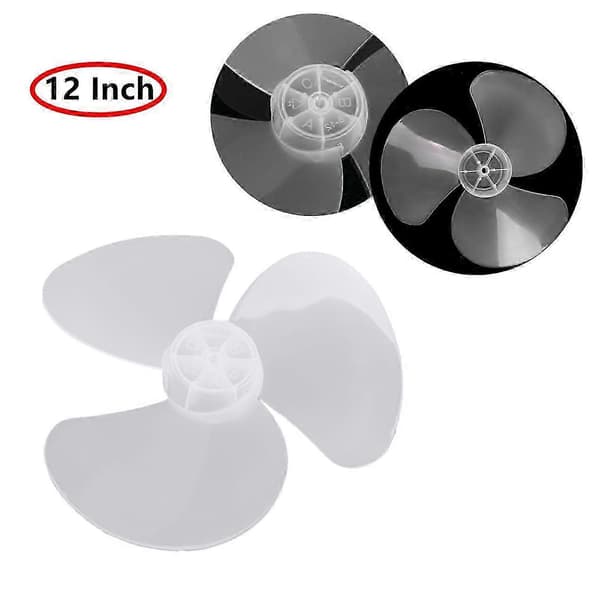 【BQ】12\" Plastvifteblad 3 blader erstatning for husholdningsapparatviftetilbehør white
