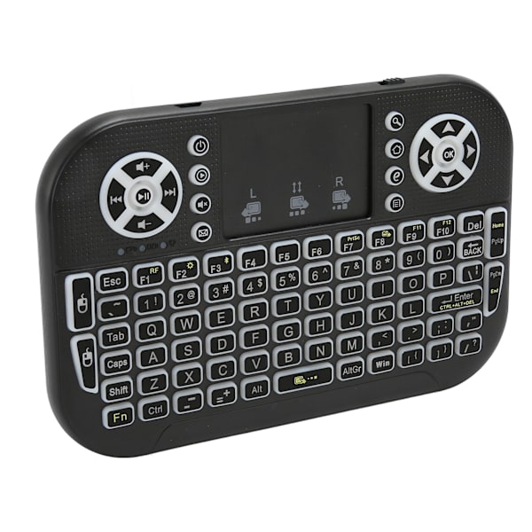 Mini Trådløst Bluetooth Tastatur med Touchpad 2.4GHz RF Multi Touch Genopladelig Håndholdt Controller til PC