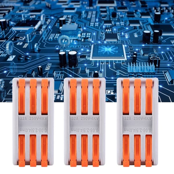 50 st Kabelförbindare 11~28AWG PCT-2-3 Orange Snabbkopplingsplint