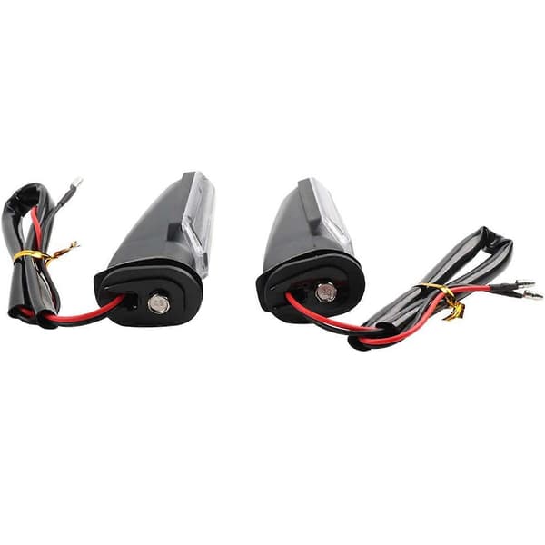 【BQ】Dynamiske LED-blinklysindikatorer for CB500X motorsykkel, tilpassbare lysmoduser, ABS-hus, enkel DIY-installasjon, grå Gray