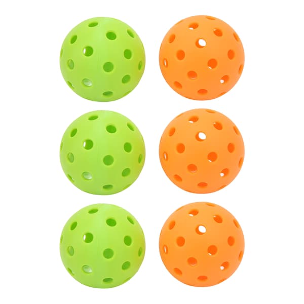 Pickleball-pallot ulkokäyttöön, 40 reikää, urheiluharjoitussarja, oranssi vihreä