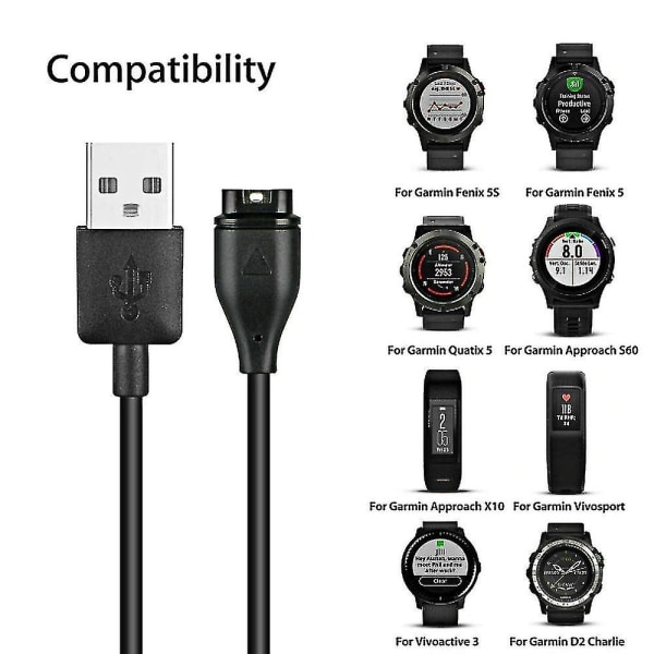 Usb Kabellader For Garmin Fenix ​​5 5s 5x Venu2 Venu2s