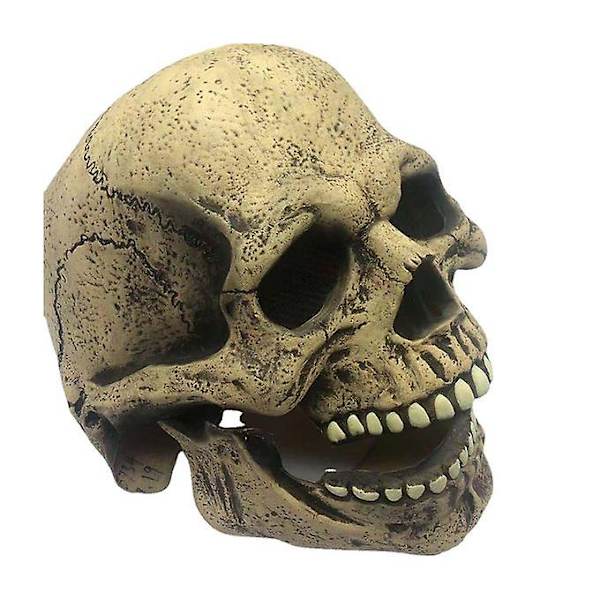 Bone Skull Latex Mask Voksen Hood Halloween Party Cosplay Kostume