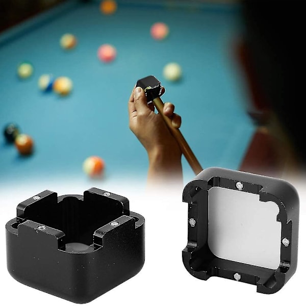 Aluminium Bärbar Mini Magnetisk Pool Krithållare Biljard Kö Biljard Bord Krithållare Tillbehör