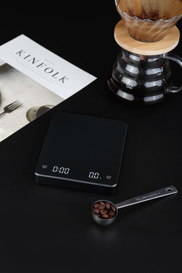 【BQ】Genopladelig kaffevægt med timer 3 kg / 0,1 g