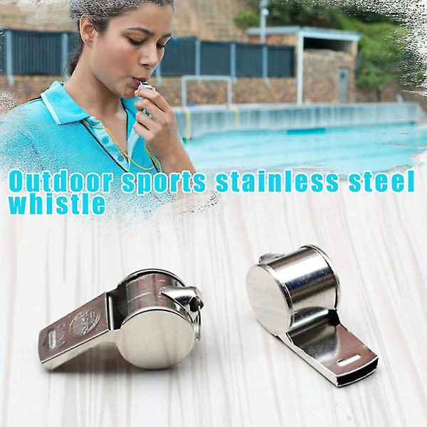 Referee Whistle Metal Whistle Rustfritt stål Whistle Sports Whistle Slitesterk Og