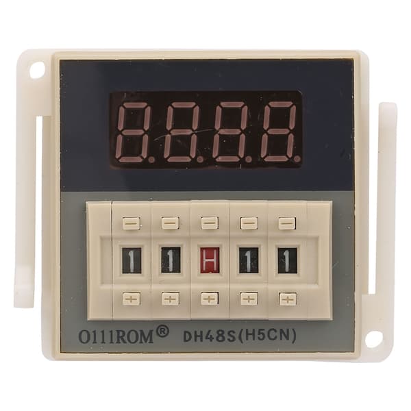 O111ROM DH48S‑2Z LCD Display Tid Timer Fördröjningsrelä 8 Stift 0.01S‑9999H (24VAC/DC)