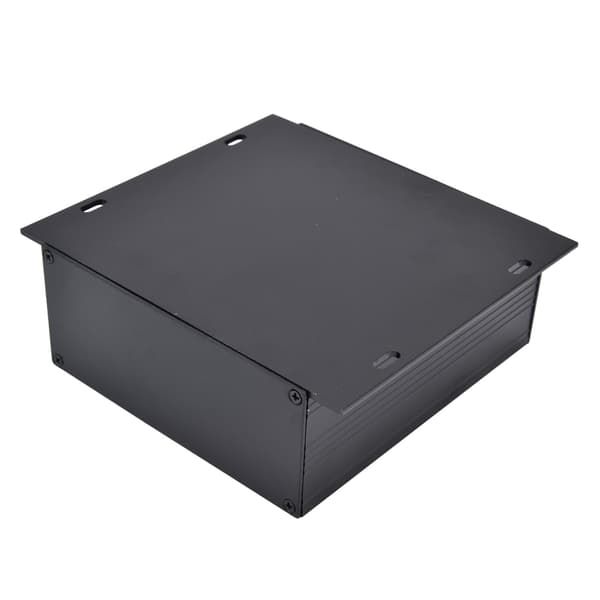 Elektrisk boks i aluminiumslegering Projekt Junction Case Integreret kabinet 47x133x120mm Mat Sort