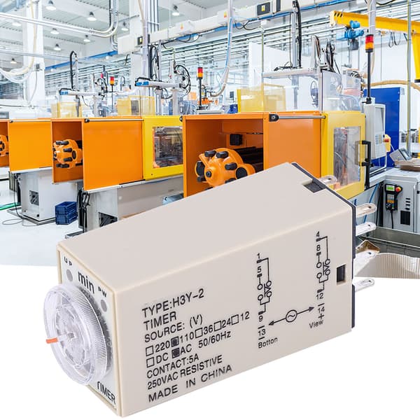 H3Y-2 Tidsrelä Ström På Fördröjning Timer 0-3M Minut 8 Stift 24V 110V 220VAC110V