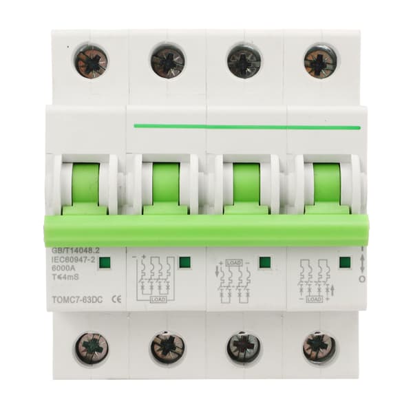 4P Solar PV Strømafbryder MCB 1000V 25A Pålidelig Beskyttelse